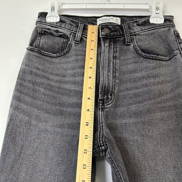 Abercrombie Fitch Ankle Straight Ultra High Rise Jeans Womens Size 28 Curve Love - Picture 8 of 9